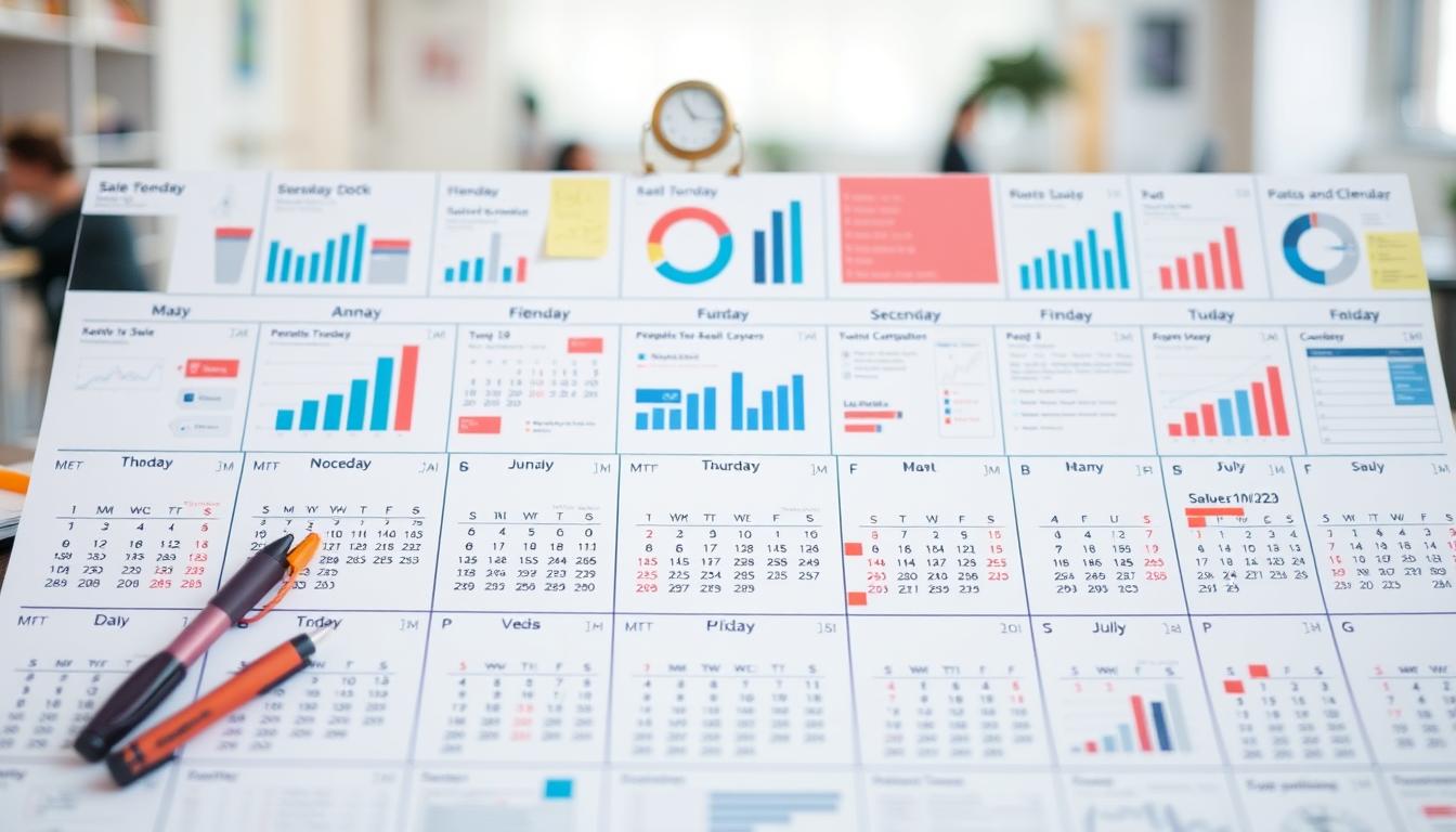 calendário de vendas