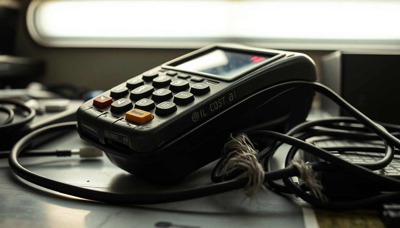 maquininha sinais de defeito